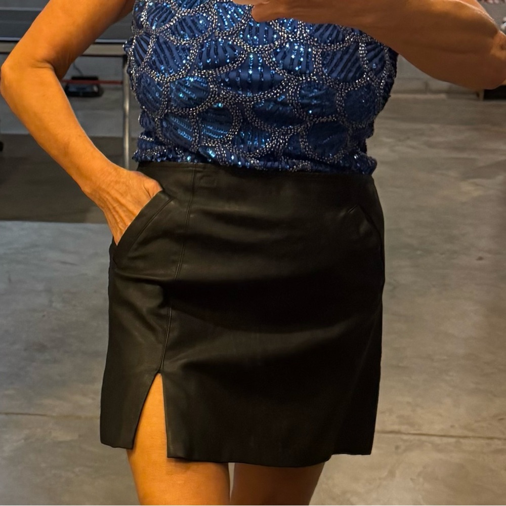 Host pick 🎉💕 Faux Leather Boutique Skirt